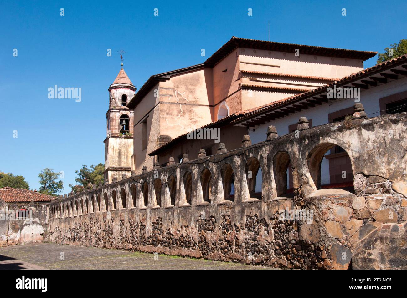 Il Templo del Sagrario, Chiesa messicana in Patzcuaro Michoacan, Foto Stock