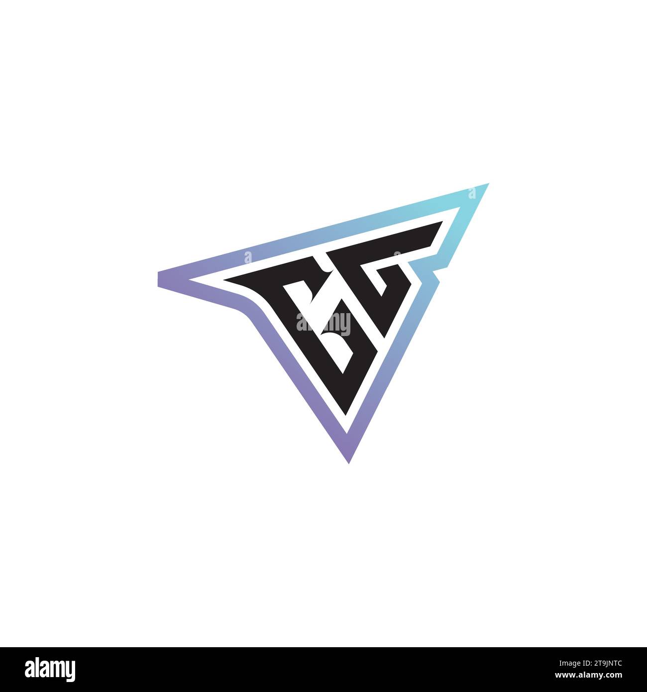 Combinazione di lettere GG, logo originale o logo iniziale di gioco come concept design ispirativo Illustrazione Vettoriale