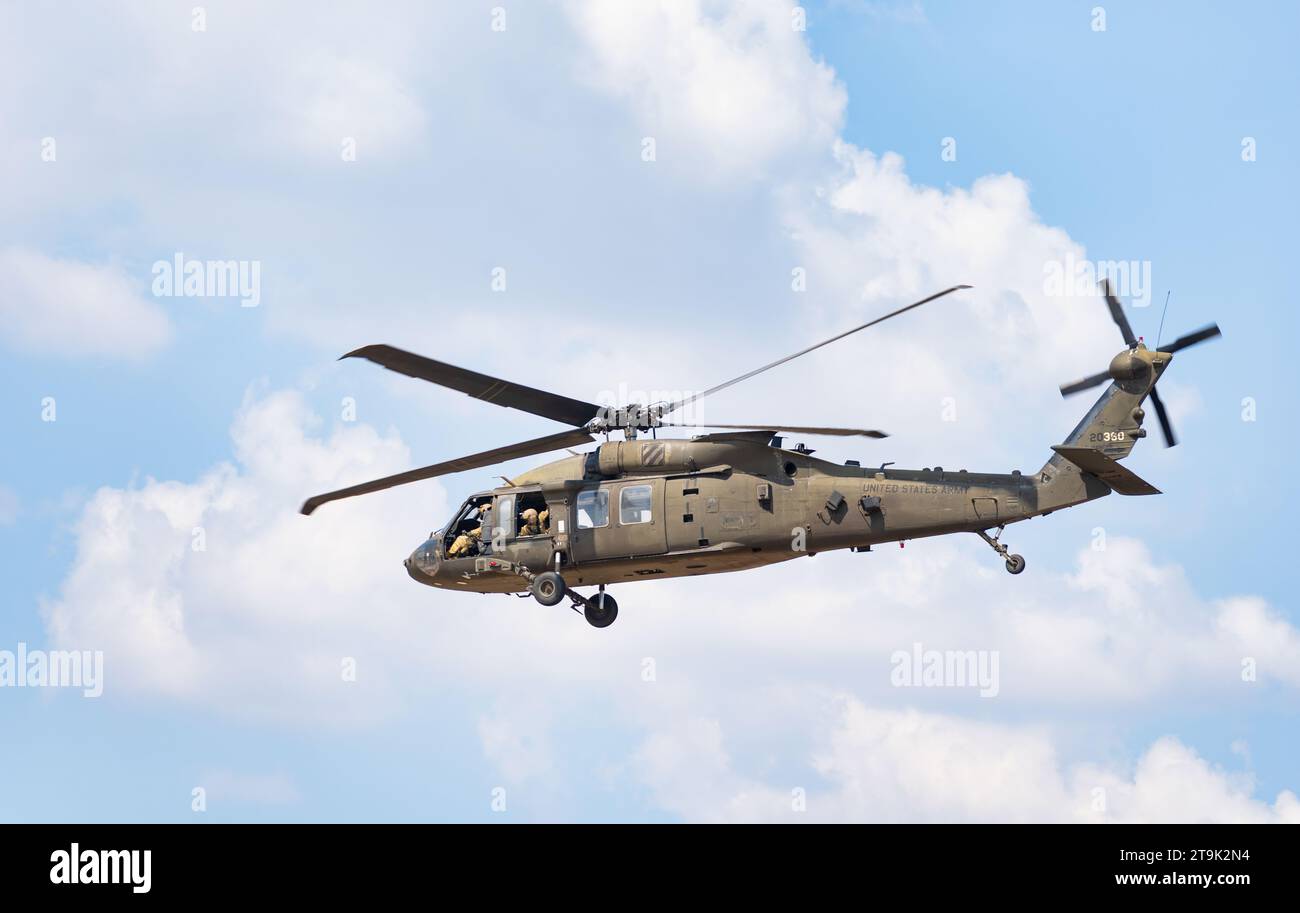Elicottero militare degli Stati Uniti. Combatti l'aviazione militare statunitense Foto Stock