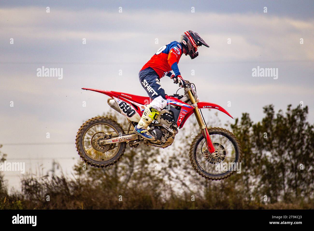 Motocross Honda Foto Stock