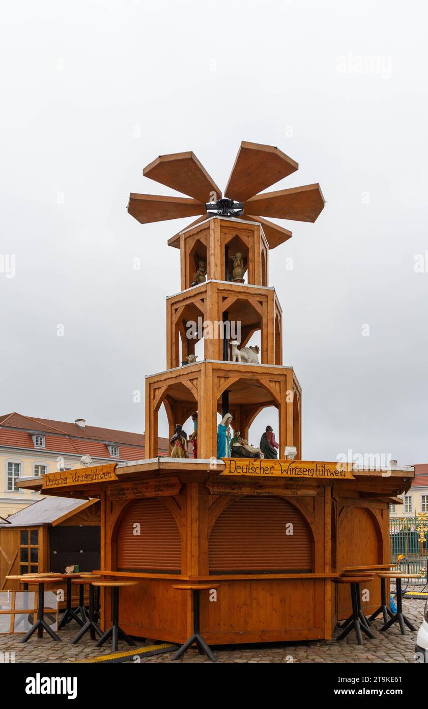 Una piramide di Natale a Berlino, in Germania Foto Stock