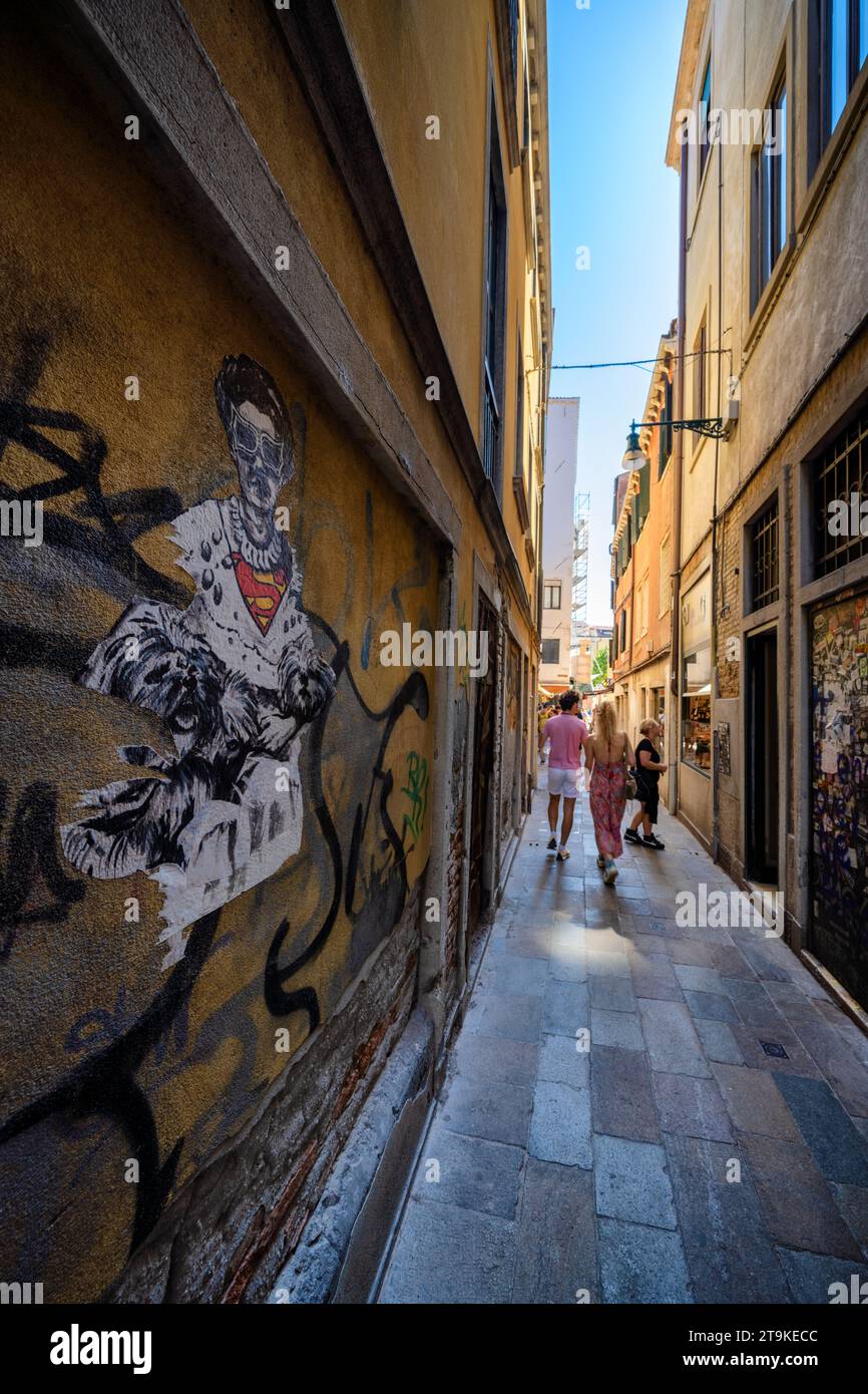 Strade di Venezia, Italia Foto Stock