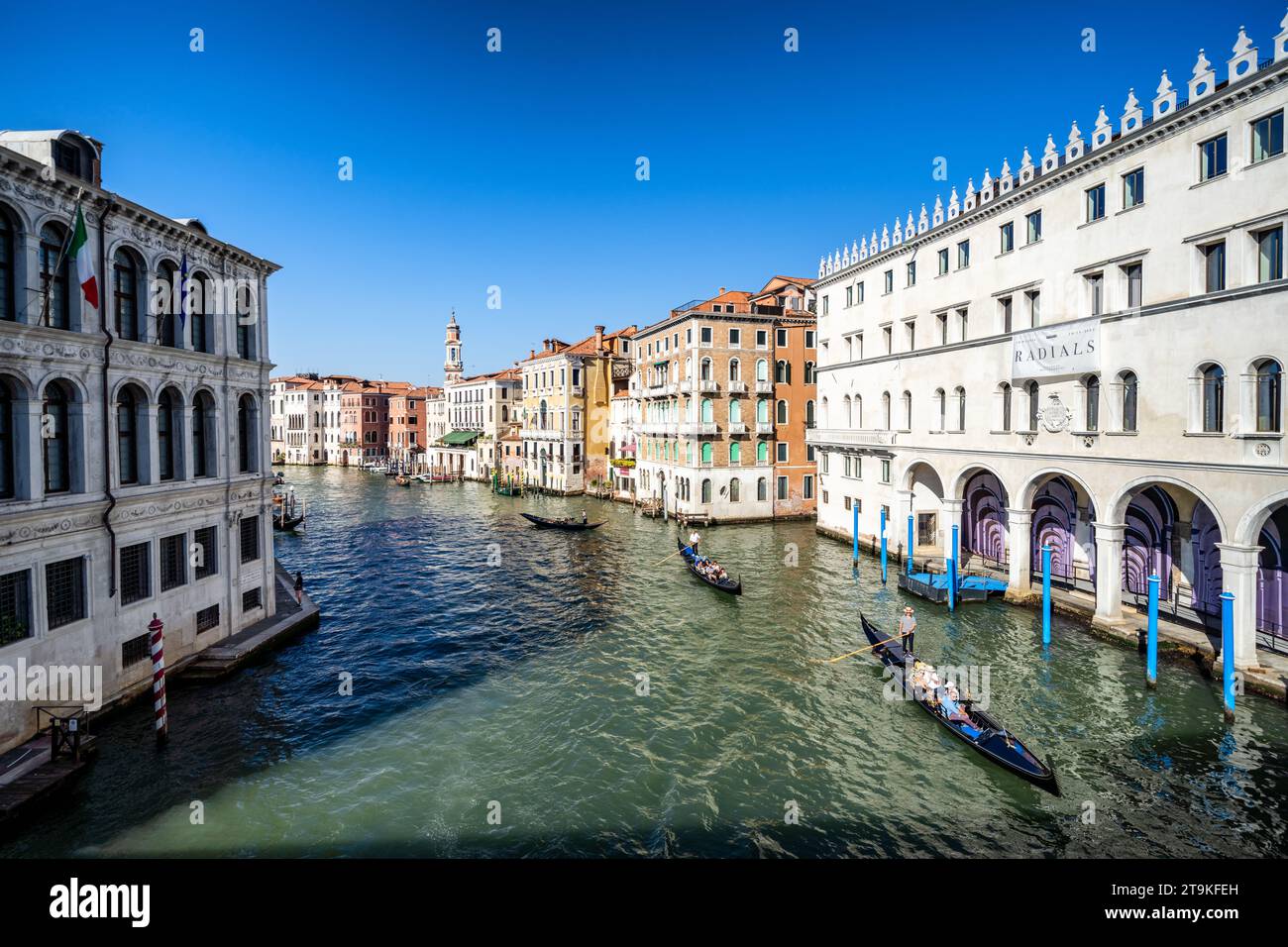 Gondole a Venezia, Italia Foto Stock