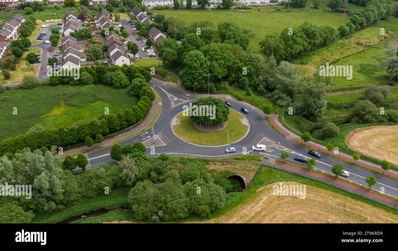 Costruzione di impianti, Limerick ,Irlanda,28/05/2023,sviluppo di infrastrutture alla periferia di Limerick Foto Stock