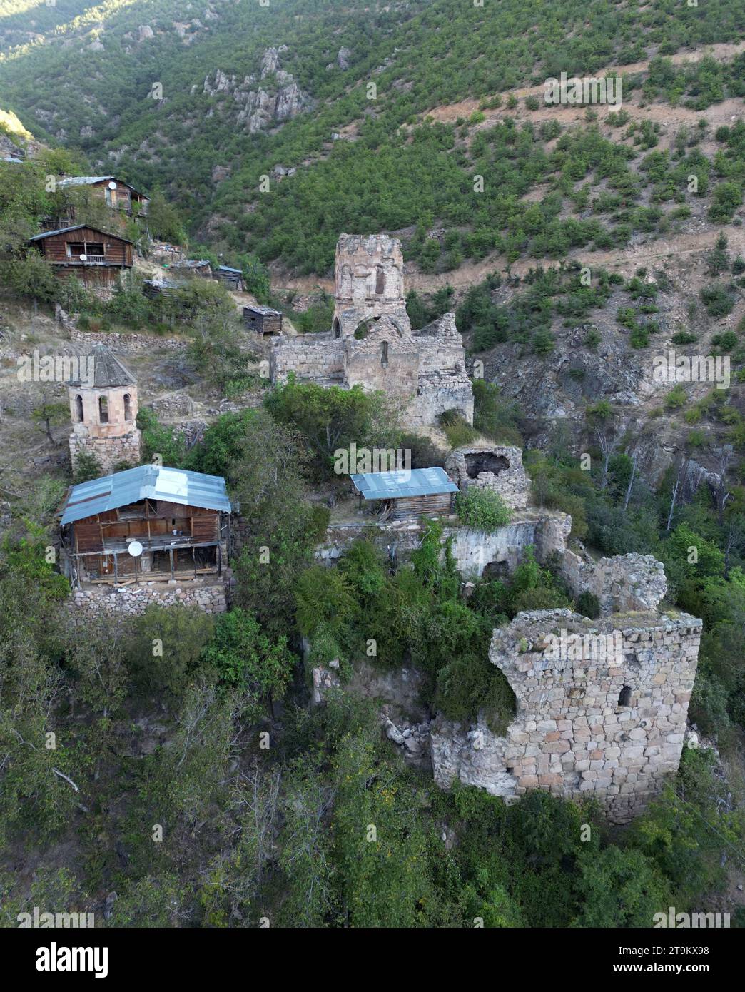 Il monastero di porta, situato ad Artvin, in Turchia, è una chiesa georgiana costruita nel X secolo. Foto Stock