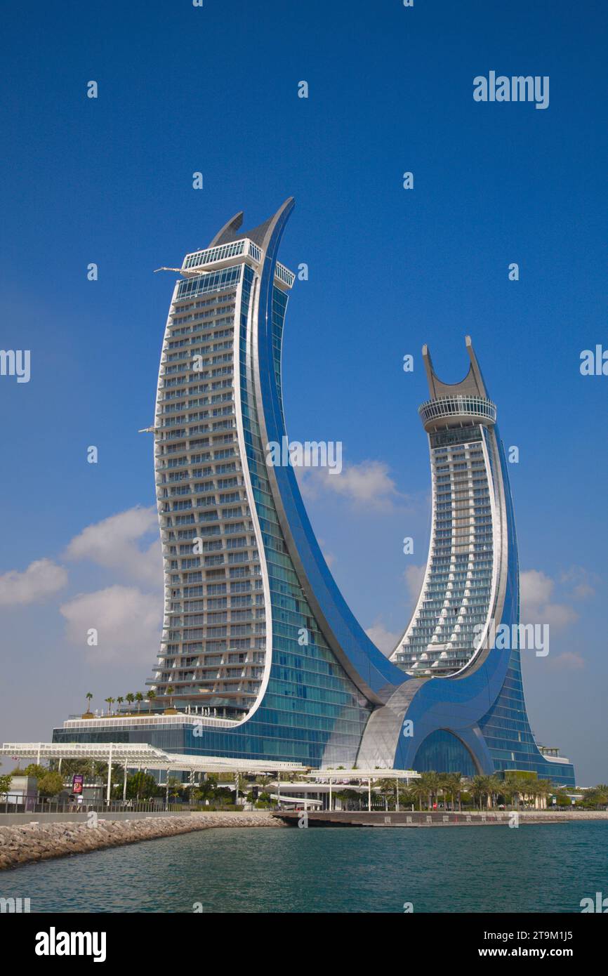 Hotel in Qatar, Doha, Lusail, Raffles e Fairmont, Foto Stock