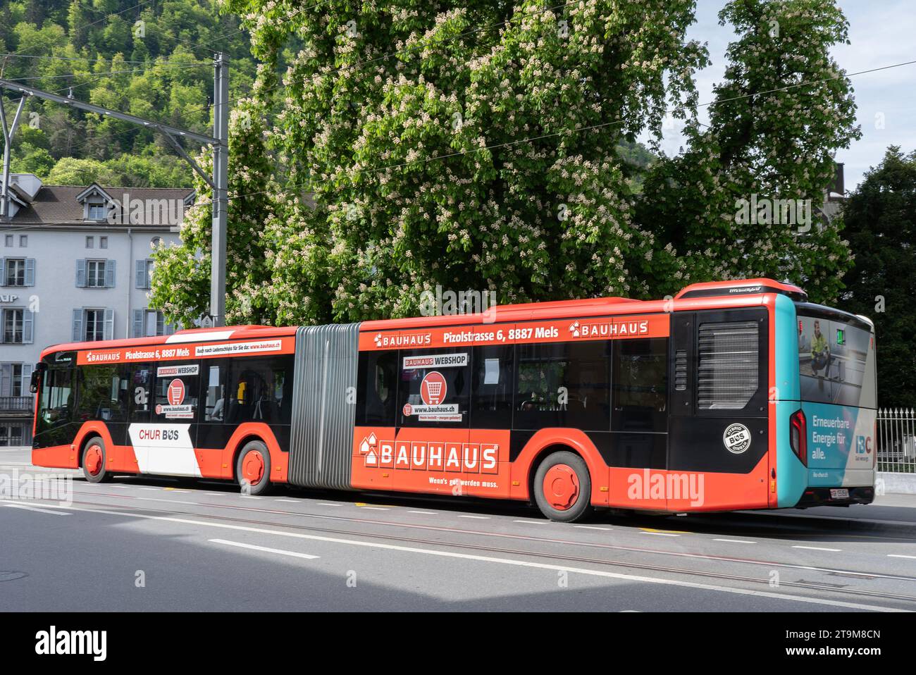 Autobus, Coira, Svizzera Foto Stock