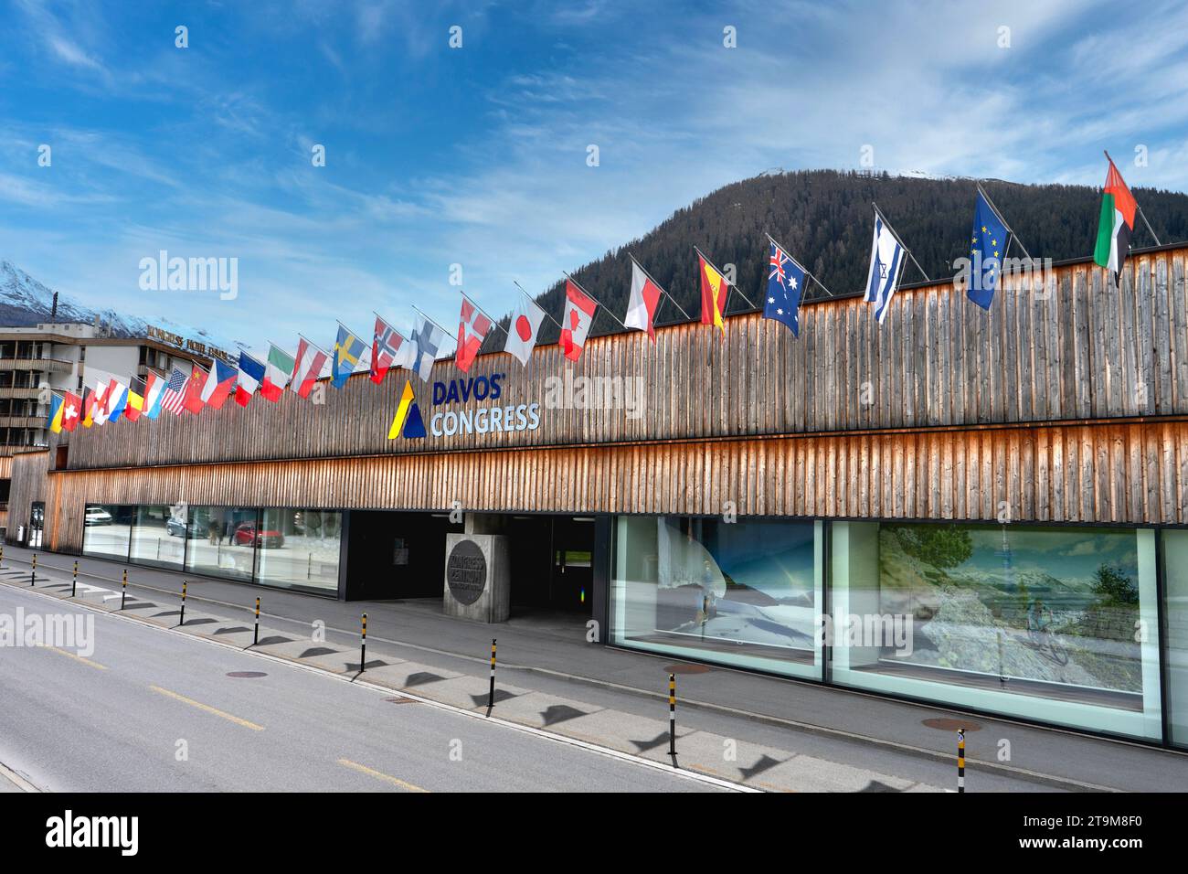 Centro Congressi, Davos, Svizzera Foto Stock