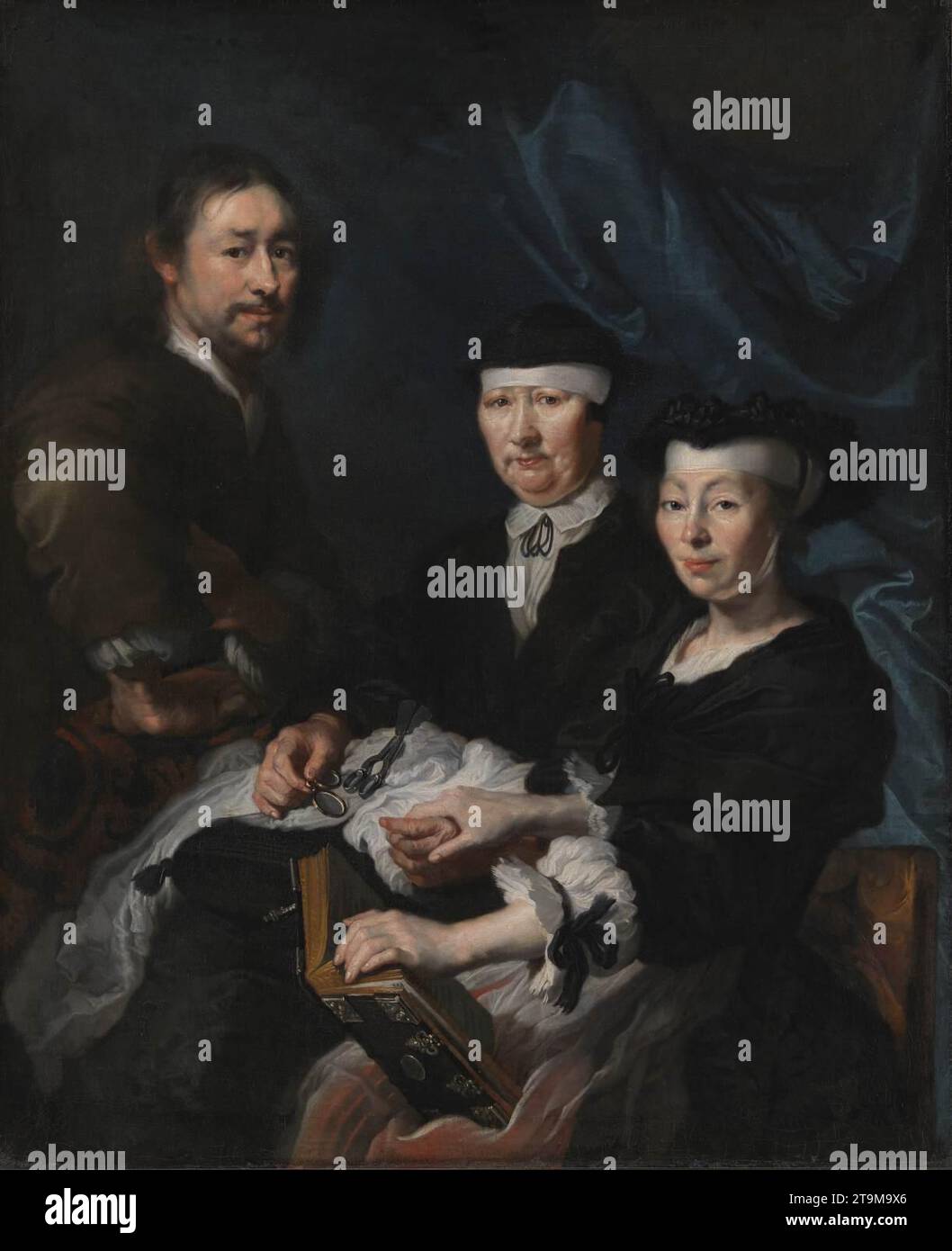 L'artista con la sua famiglia - di Karel Van Mander Foto Stock