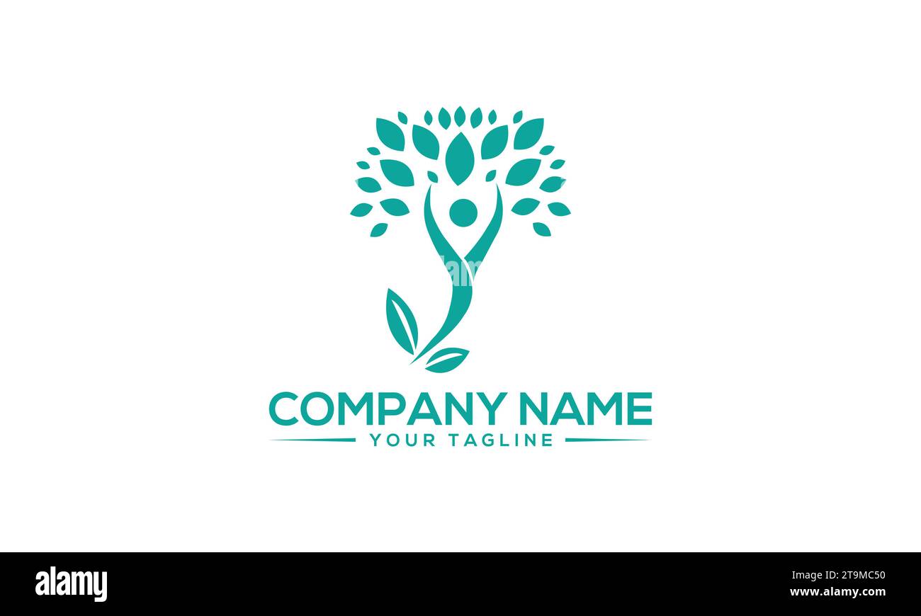 Design del logo sanitario Design del logo creativo e moderno Illustrazione Vettoriale