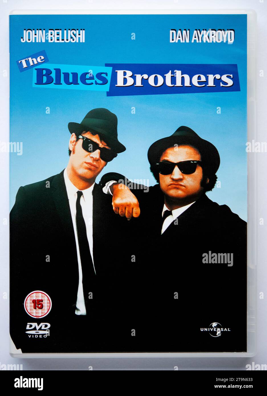 Copertina di una copia in DVD di The Blues Brothers, un musical comico che è stato originariamente pubblicato nei cinema nel 1980 Foto Stock