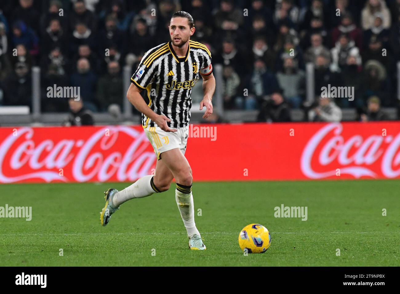 Torino, Italia. 26 novembre 2023. Adrien Rabiot della Juventus FC in azione durante la partita di serie A tra Juventus FC e FC Internazionale allo stadio Juventus di Torino (Italia), 26 novembre 2023. Crediti: Insidefoto di andrea staccioli/Alamy Live News Foto Stock