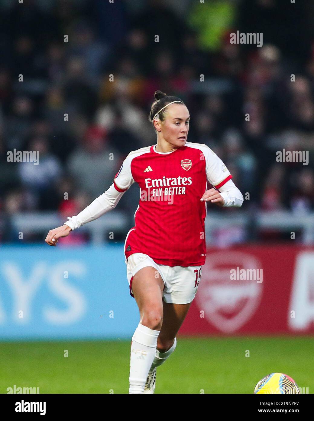 Borehamwood, Inghilterra, Regno Unito il 26 novembre 2023. Arsenal's Caitlin Foord durante l'Arsenal Women FC contro West Ham United Women's Super League match al Meadow Park Stadium, Borehamwood, Inghilterra, Regno Unito il 26 novembre 2023 Credit: Every Second Media/Alamy Live News Foto Stock