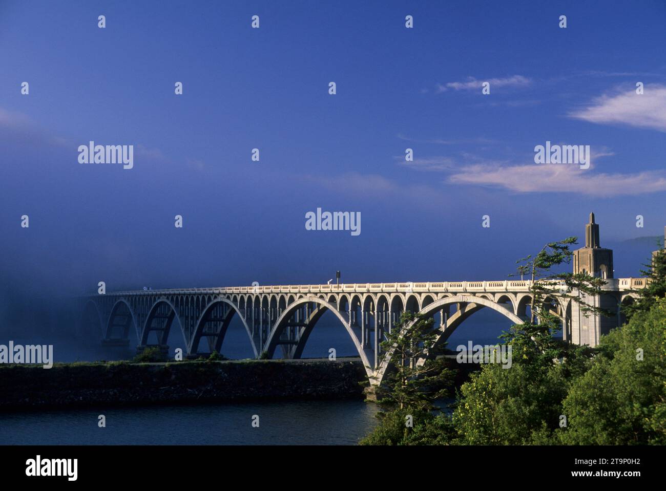 Rogue River Bridge, Gold Beach, Oregon Foto Stock