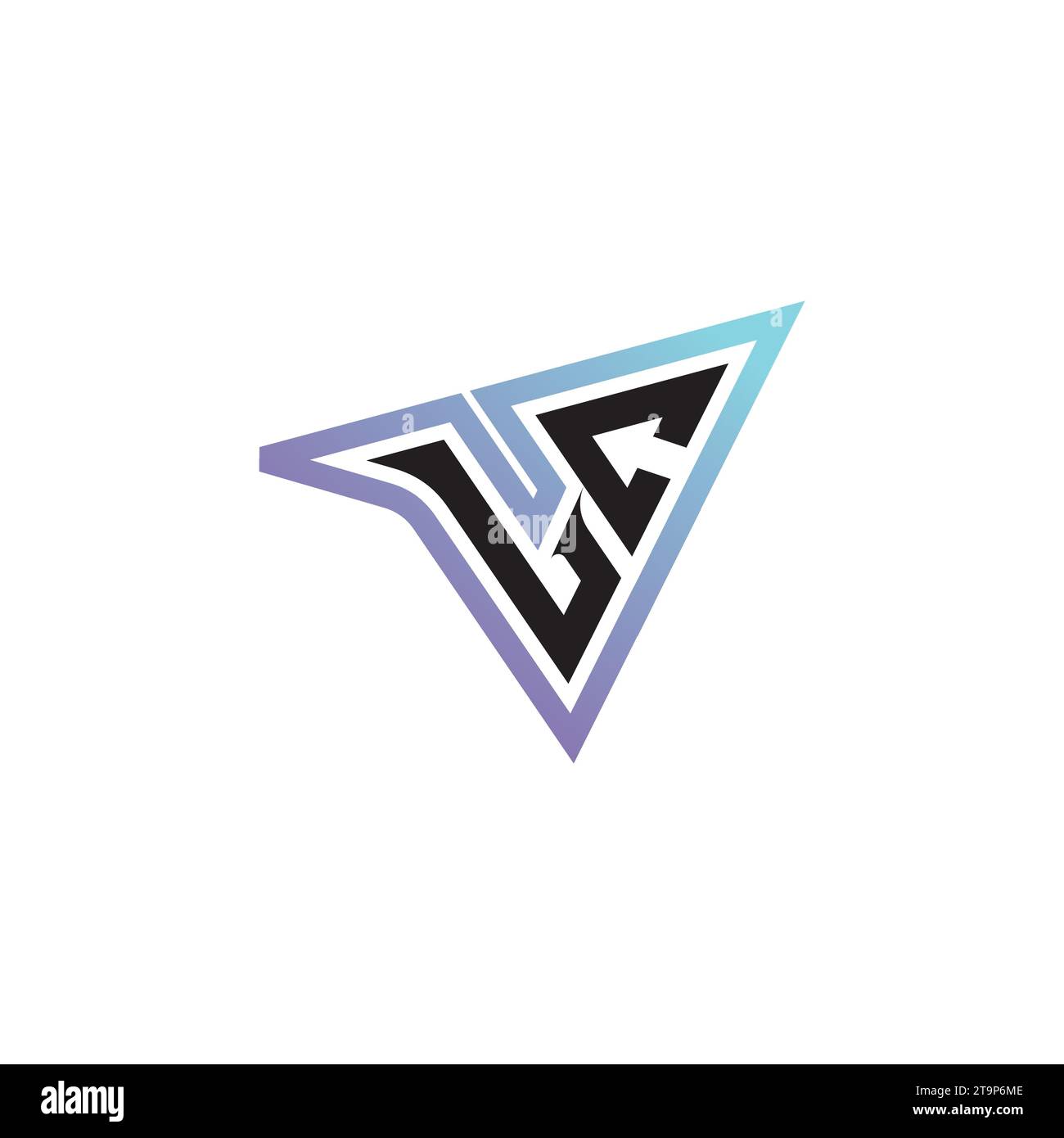 Combinazione di lettere LC, logo originale o logo iniziale di gioco come concept design ispirativo Illustrazione Vettoriale