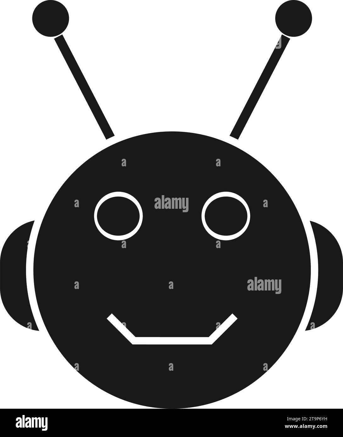 icona del robot disegno illustrativo vettoriale Illustrazione Vettoriale