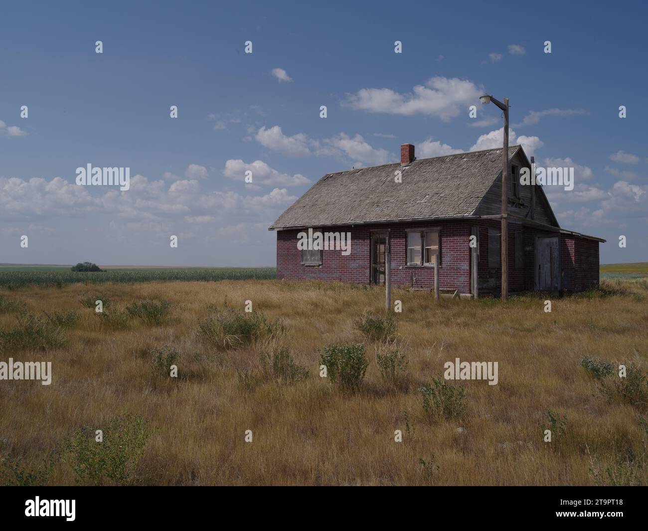 Abandoned Homestead - Orcadi, Saskatchewan, Canada Foto Stock