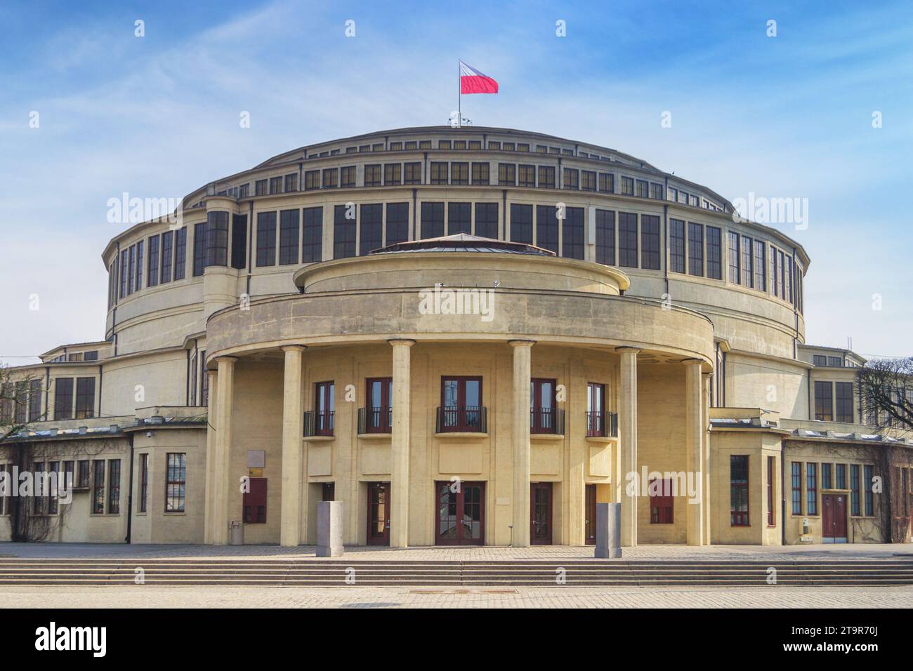 La Centennial Hall fu costruita nel 1913 a Breslavia, in Polonia Foto Stock