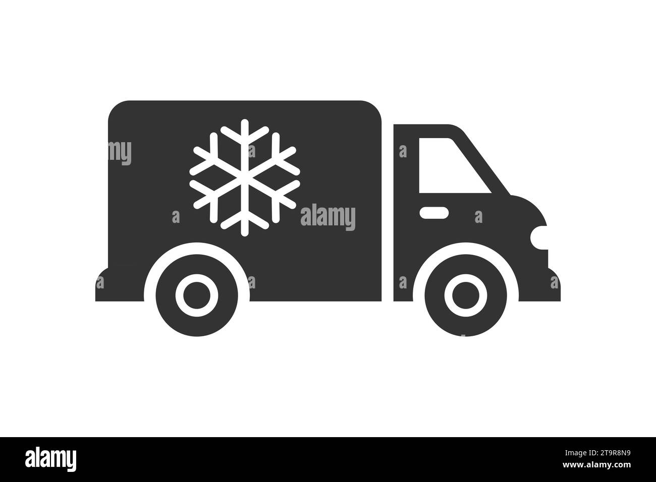 Icona camion frigorifero. Illustrazione vettoriale Illustrazione Vettoriale
