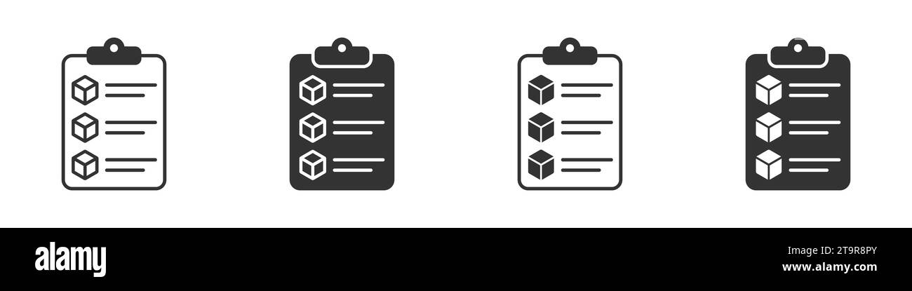 Icona elenco carichi. Illustrazione vettoriale Illustrazione Vettoriale