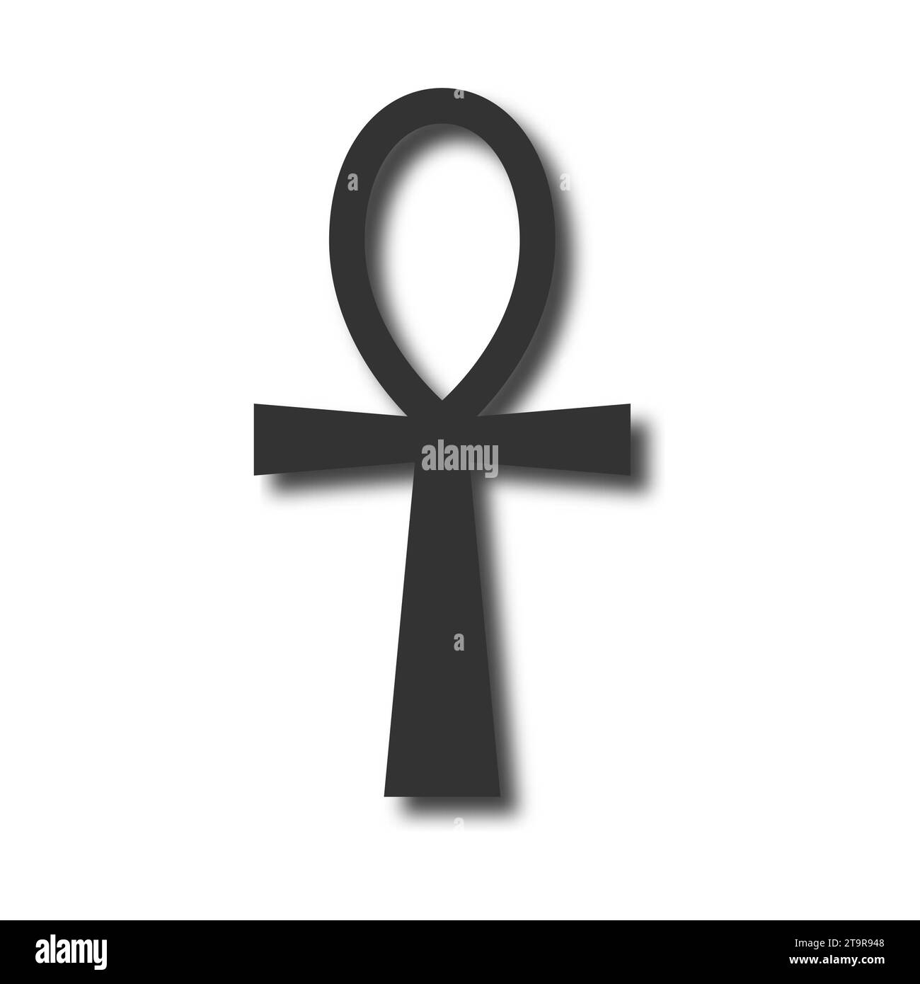 Icona della croce egiziana. Illustrazione vettoriale Illustrazione Vettoriale