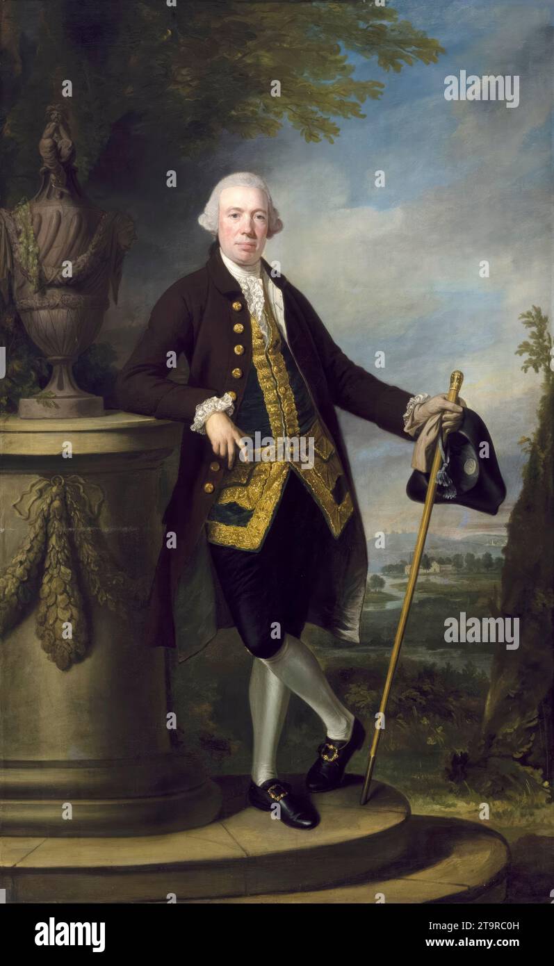 William Denison, ritratto dipinto ad olio su tela di Francis Cotes e George Romney, 1769-1776 Foto Stock