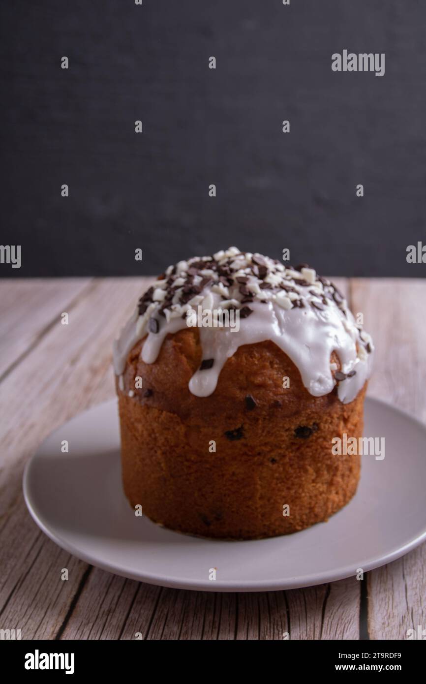 torta di pasqua, fatta in casa, fotografia, dessert, tradizionale, pasqua, tradizione, festività, background, cultura, delizia, arredamento, ricetta, glassa, nutrizione, rel Foto Stock