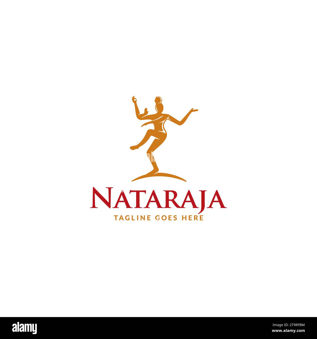 Logo o icona Nataraja Illustrazione Vettoriale