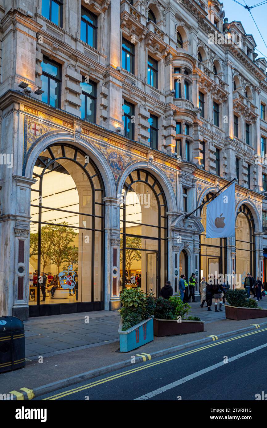Apple Flagship Store Londra - Apple Regent Street Store Londra - Apple Regent St Store Foto Stock