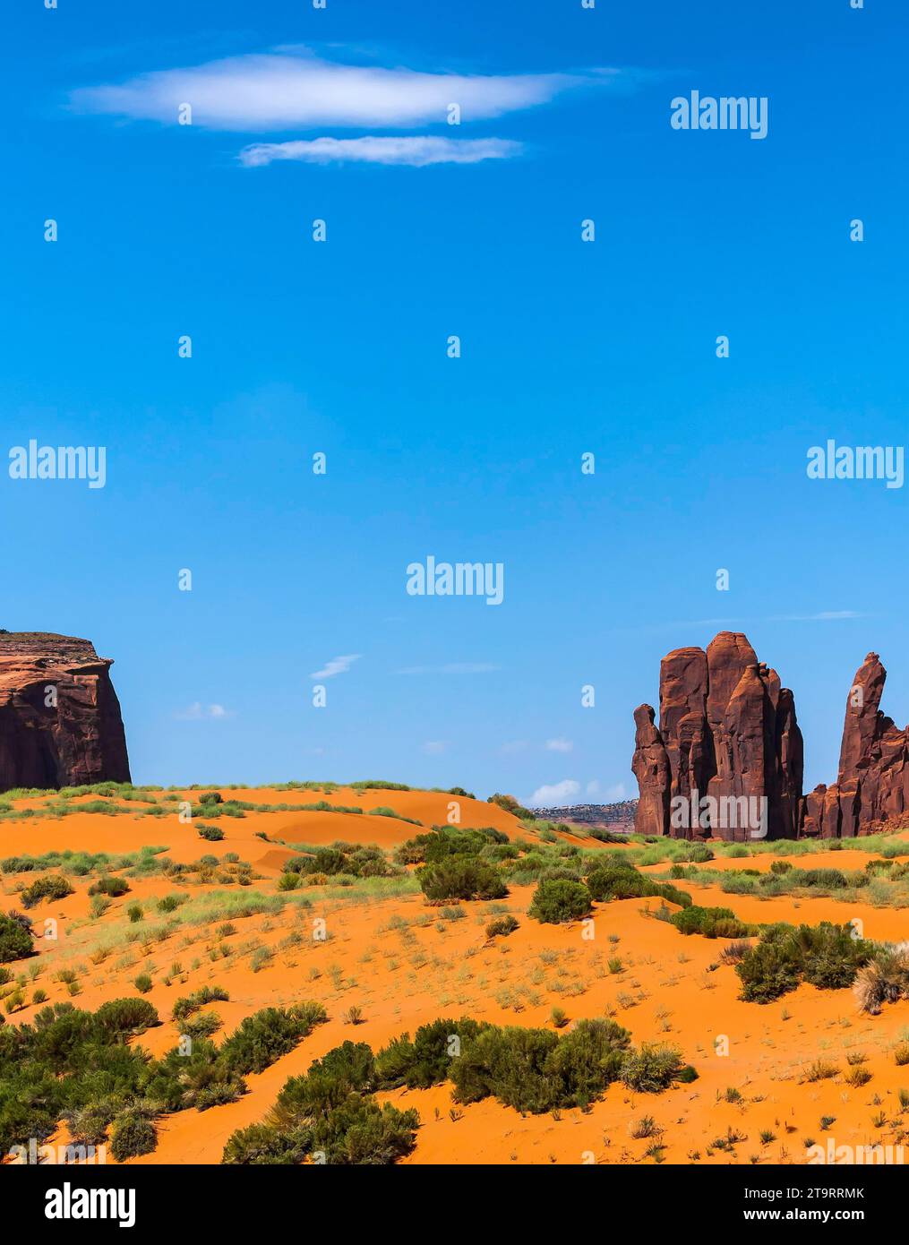Formazione rocciosa nella Monument Valley, Utah, Stati Uniti Foto Stock