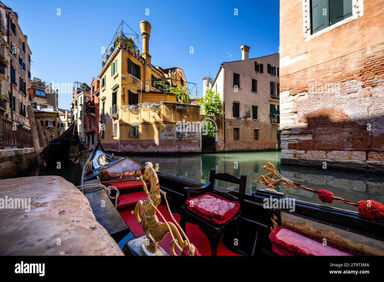 Gondole a Venezia, Italia Foto Stock