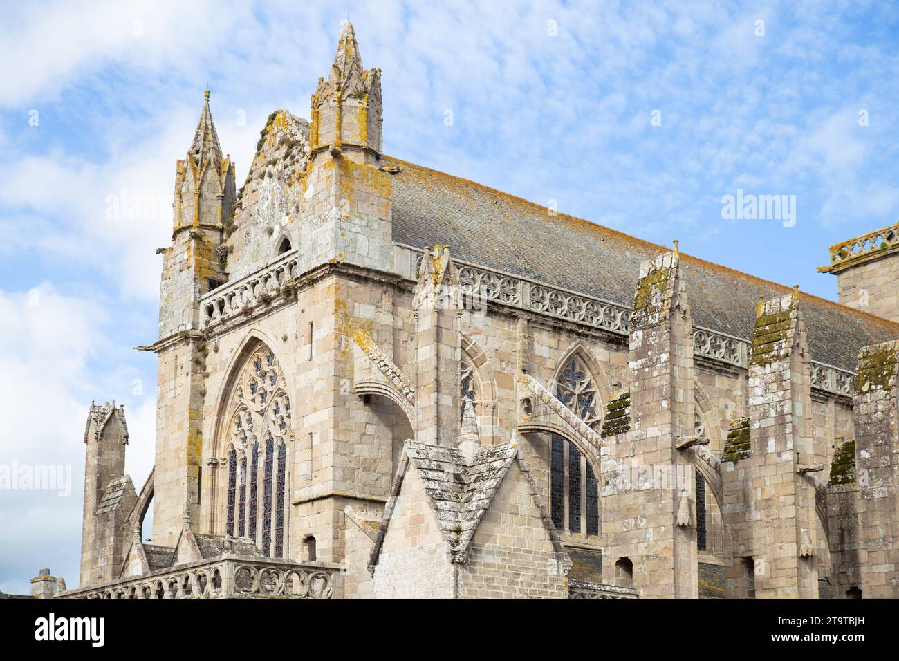 Cloître de la cathédrale a Tréguier, Francia Foto Stock