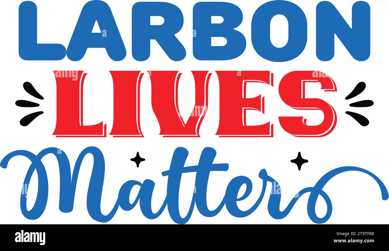 Larbon Lives Matter Illustrazione Vettoriale
