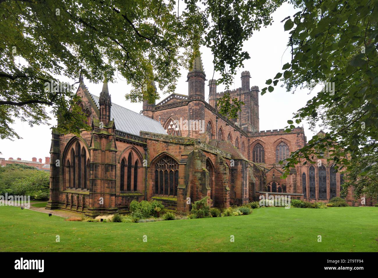 Chester Cathedral, Cathedral Church of Christ and the Blessed Virgin Mary, Chester Cheshire England UK Foto Stock
