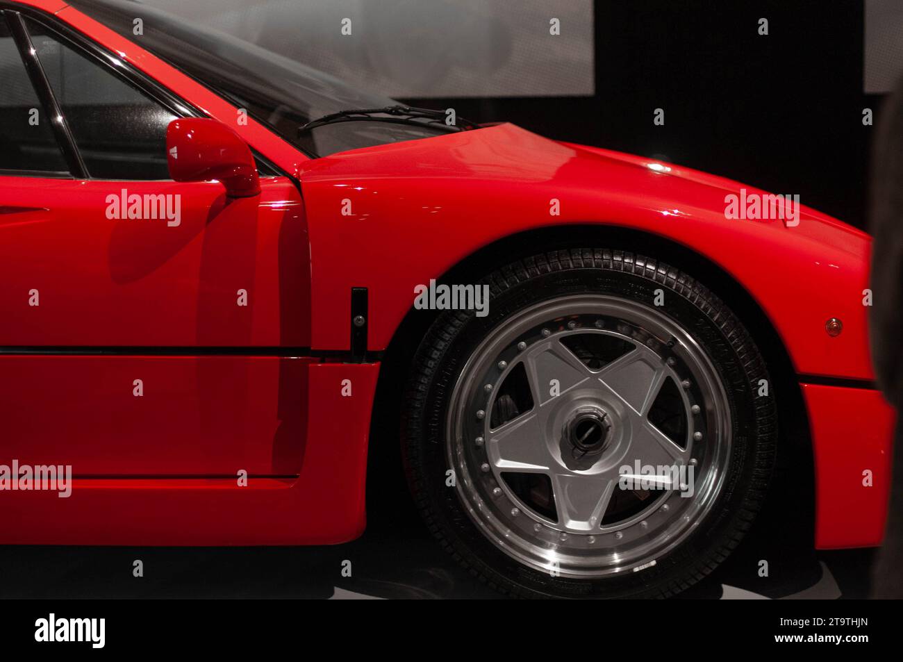 Dettagli delle supercar europee da vicino. Foto Stock