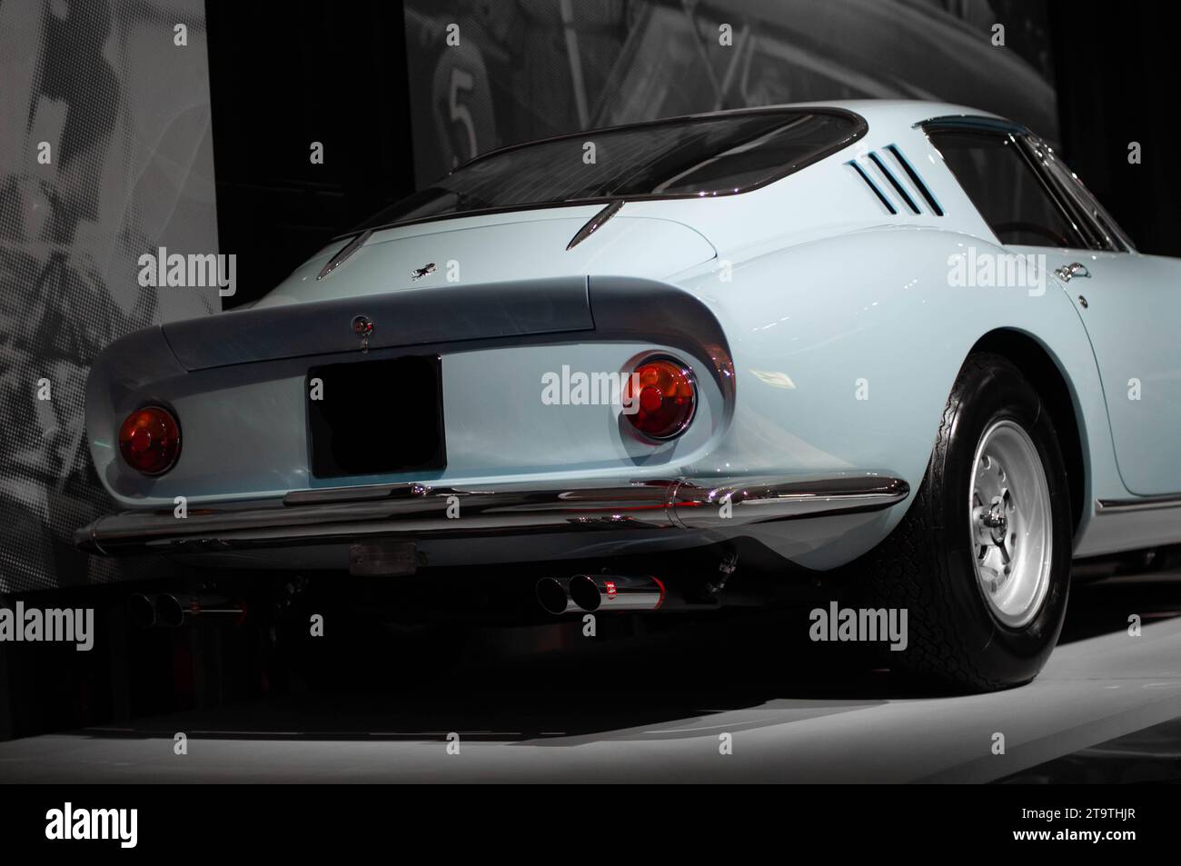 Dettagli delle supercar europee da vicino. Foto Stock