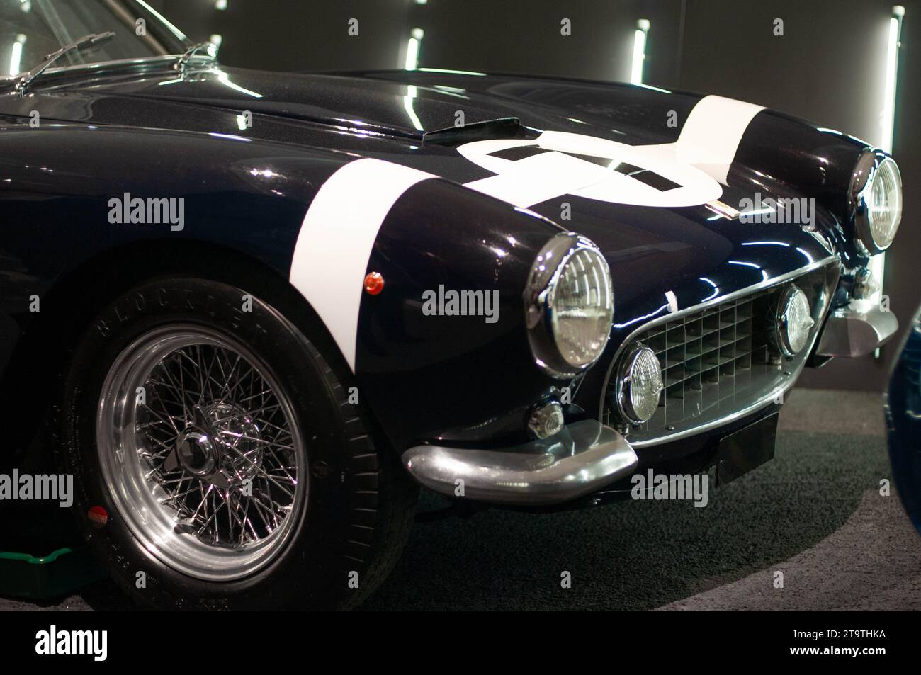 Dettagli delle supercar europee da vicino. Foto Stock