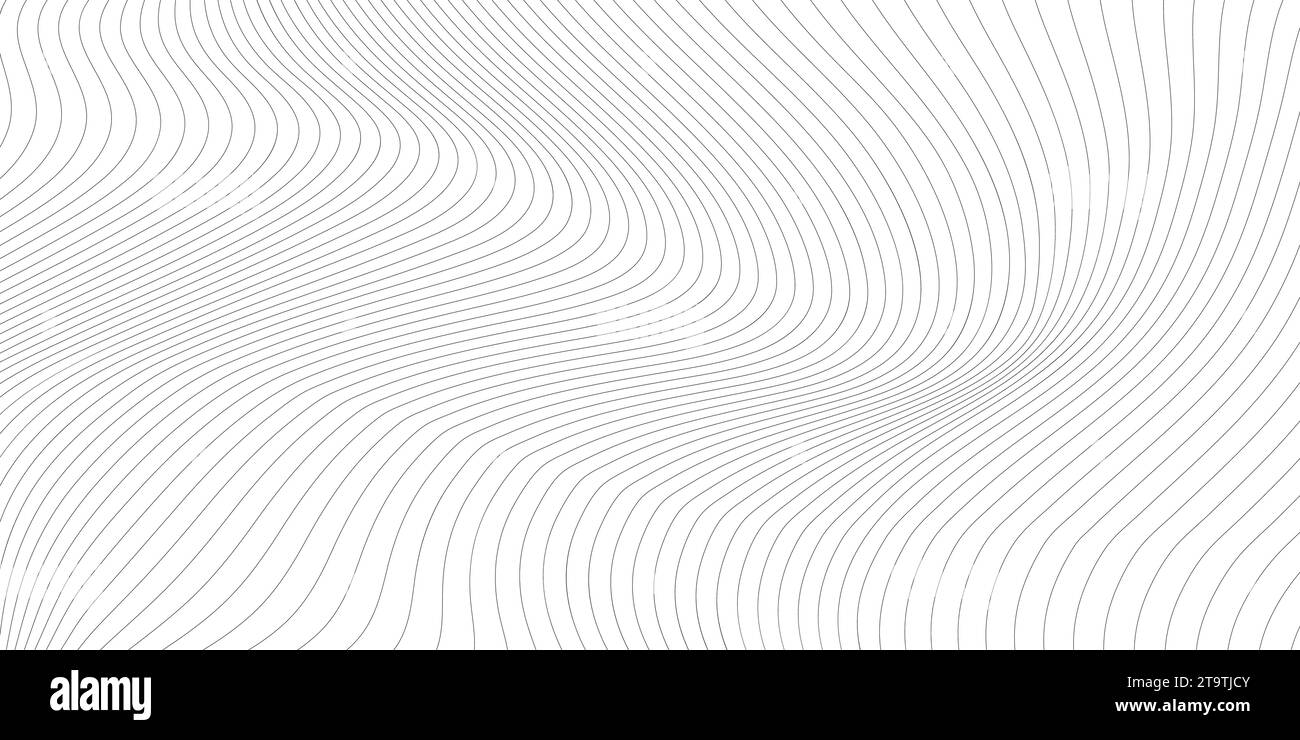 sfondo astratto dell'onda vettoriale in bianco e nero. Illustrazione Vettoriale