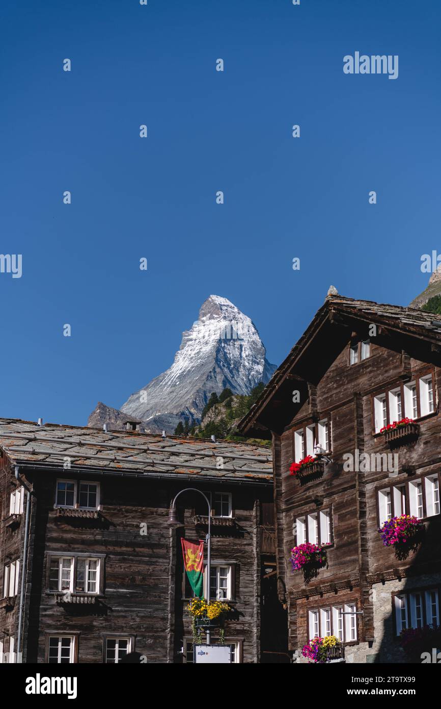 Matterhorn a Zermatt Foto Stock