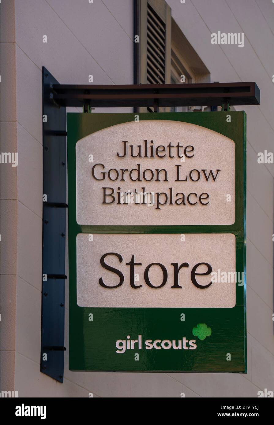 First Girl Scout quartier generale in America targa a Savannah Georgia Foto Stock