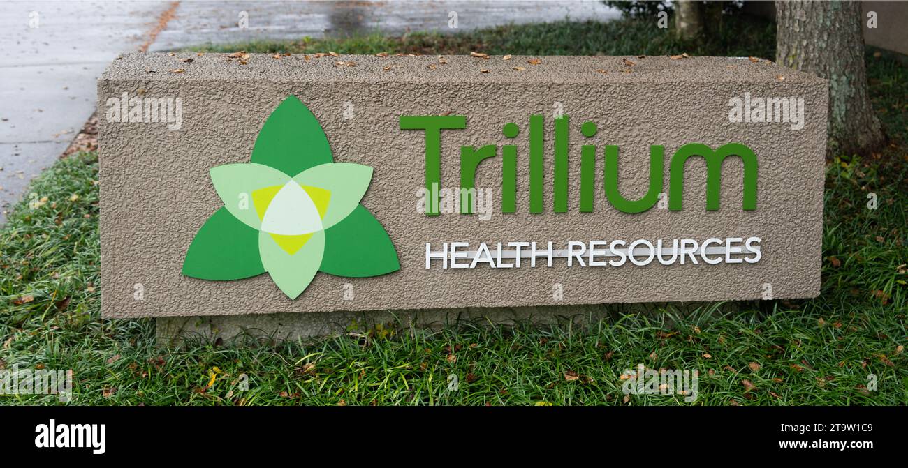 Trillium Health Resources firma a Greenville North Carolina Foto Stock