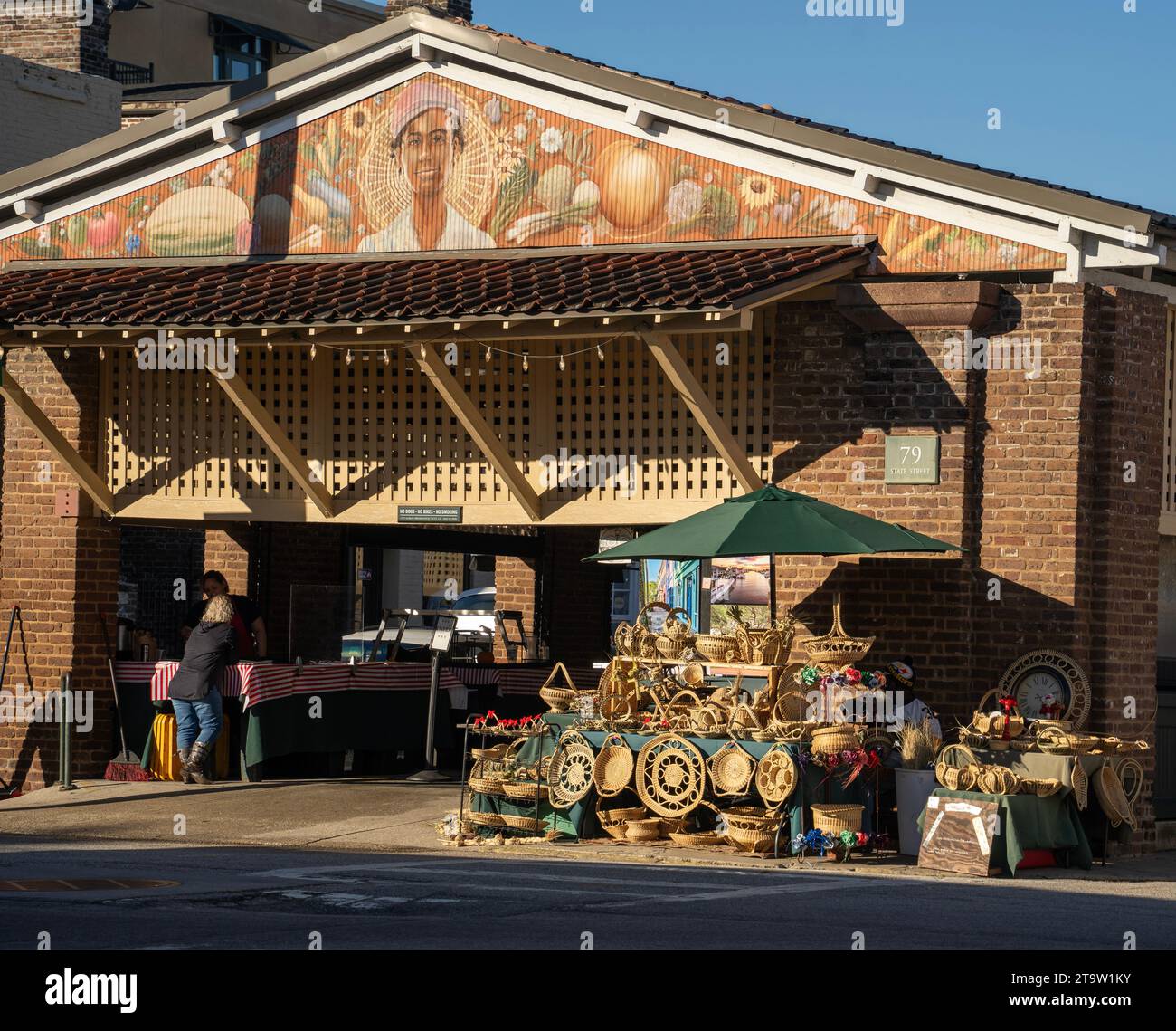 Charleston City Market nel centro di Charleston, Carolina del Sud Foto Stock