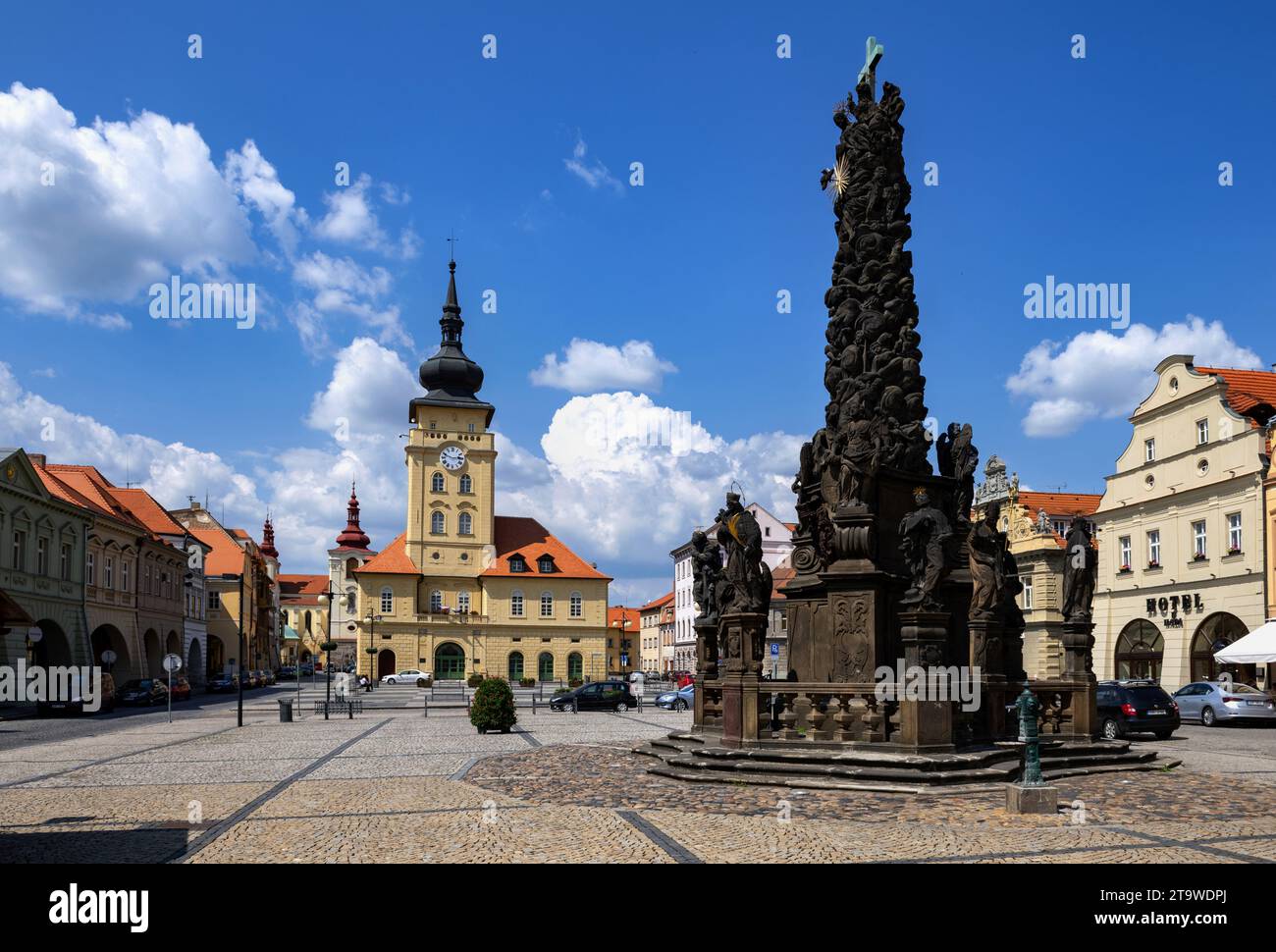 Città ceca di Žatec Foto Stock