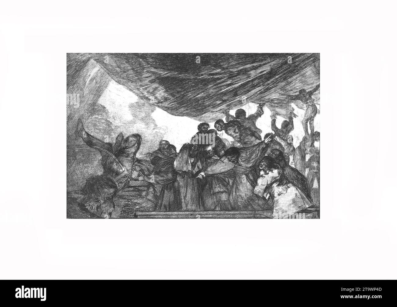 "Clear Folly" da "Disparates" (Follies Irrationalities) Goya (Francisco de Goya y Lucientes) (spagnolo, Fuendetodos 1746-1828 Bordeaux) Data: CA. Foto Stock