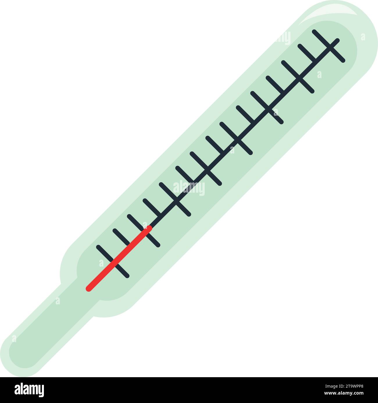 disegno illustrativo del termometro Illustrazione Vettoriale