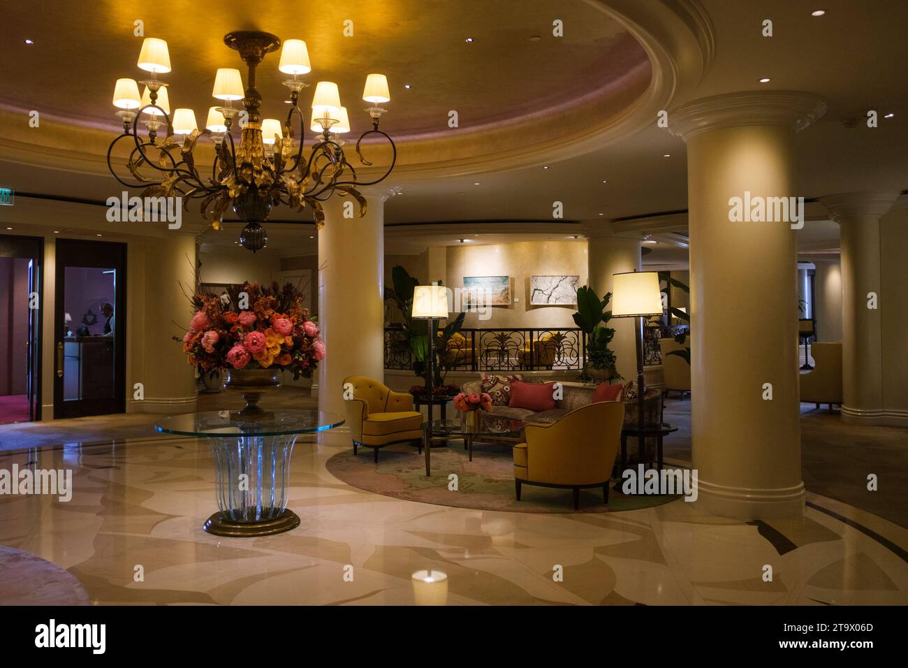 Beverly Hills Hotel, Los Angeles, California, Stati Uniti d'America Foto Stock