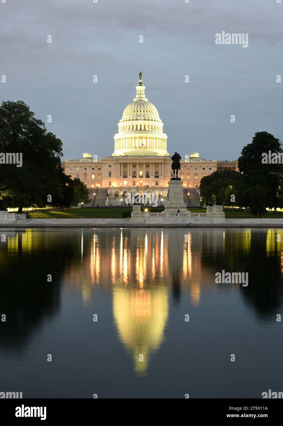Washington, DC - 3 giugno 2018: Campidoglio degli Stati Uniti di notte. Foto Stock