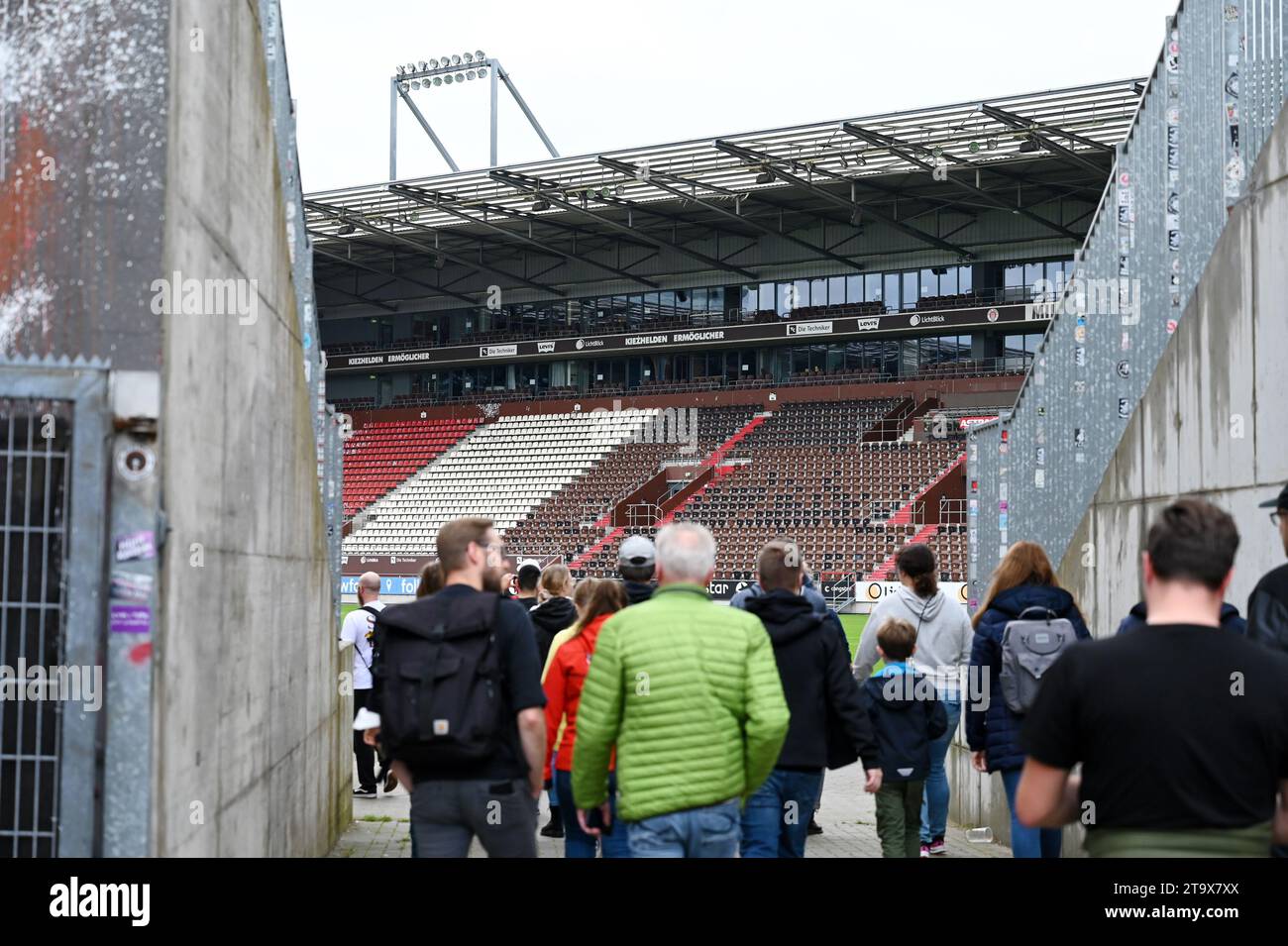 Il Millerntor Stadium di FC St. Pauli ad Amburgo, Germania Foto Stock