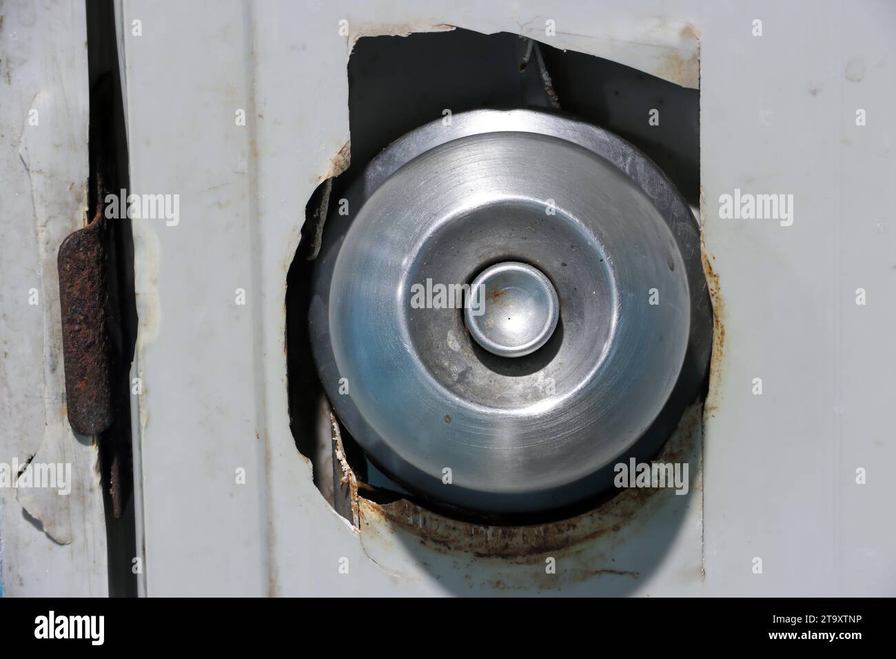 Maniglia della portiera danneggiata, chiudere Foto Stock