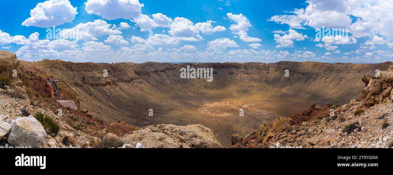 Meteor Crater al Barringer Space Museum di Winslow, Arizona Foto Stock